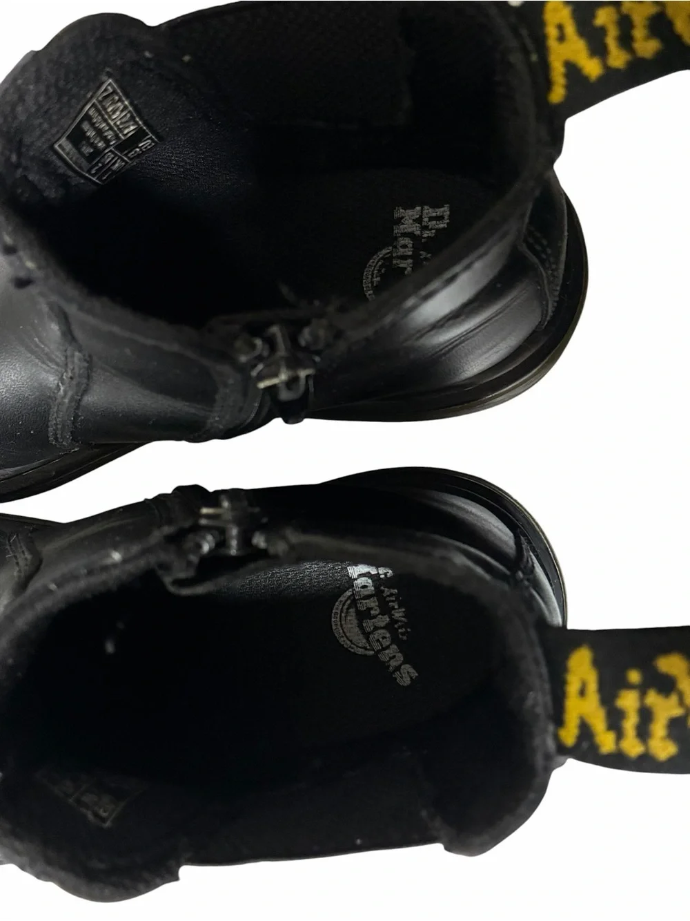 Dr Martens Kids Boots Black Leather Chelsea Ankle Side Zip Youth Size 2 Slip On